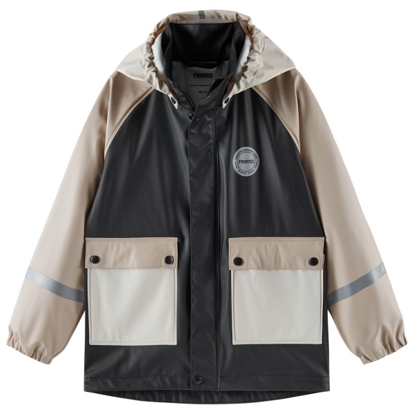 Reima - Kid's Suihku - Regenjacke Gr 128 grau/schwarz
