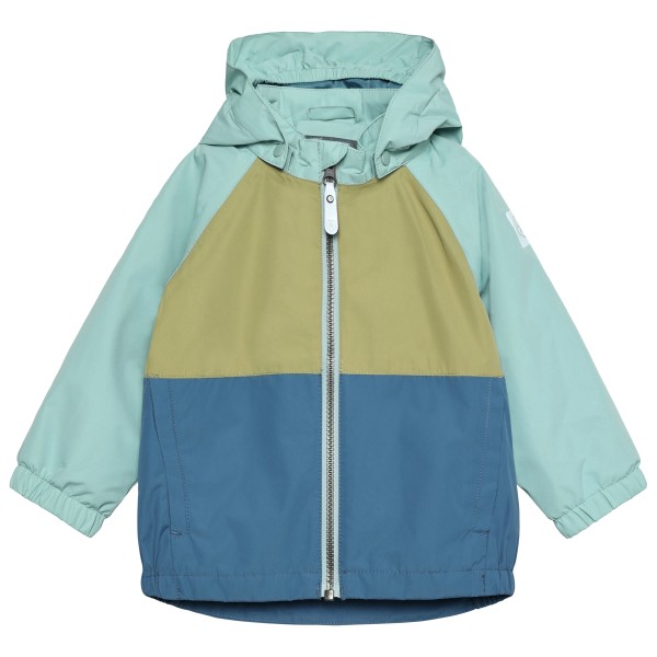 Color Kids - Baby's Jacket Colorblock - Regenjacke Gr 74 blau