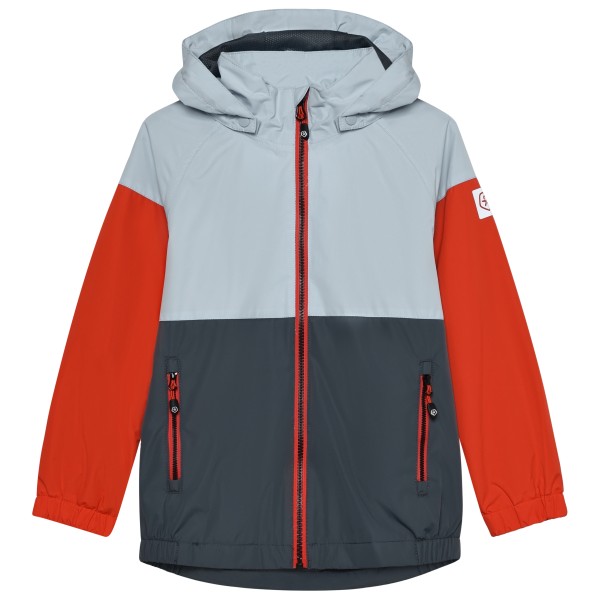 Color Kids - Kid's Jacket Colorblock - Regenjacke Gr 92 grau