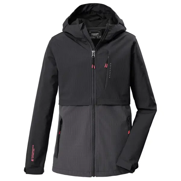 killtec - Kid's Kos 153 - Softshelljacke Gr 128 schwarz/grau