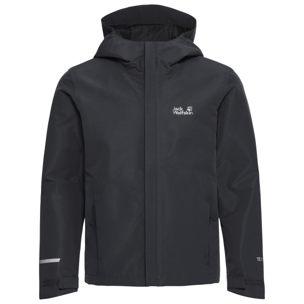 Jack Wolfskin - Kid's Haze 2L Jacket - Regenjacke Gr 128 schwarz/grau