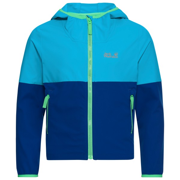Jack Wolfskin - Kid's Sandbird Hooded Jacket - Softshelljacke Gr 104 blau