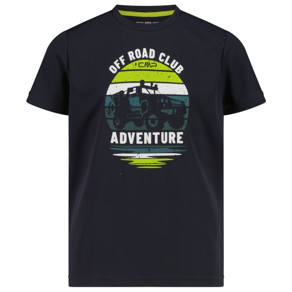 CMP - Boy's T-Shirt Piquet - Funktionsshirt Gr 98 blau/schwarz