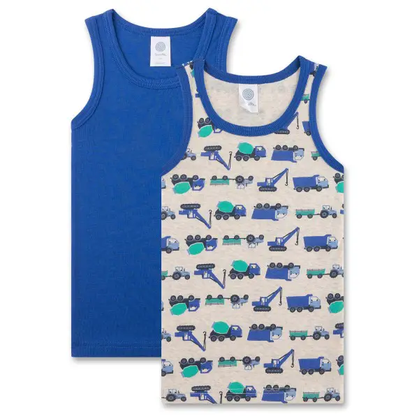 Sanetta - Kid's DP Shirt 336927+336928 - Alltagsunterwäsche Gr 80 blau