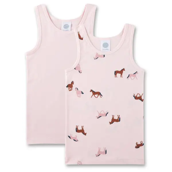 Sanetta - Kid's DP Shirt 336986+336987 - Alltagsunterwäsche Gr 92 rosa