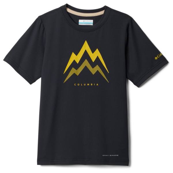 Columbia - Kid's Tech Trail Utility S/S Graphic Crew - Funktionsshirt Gr XXS schwarz
