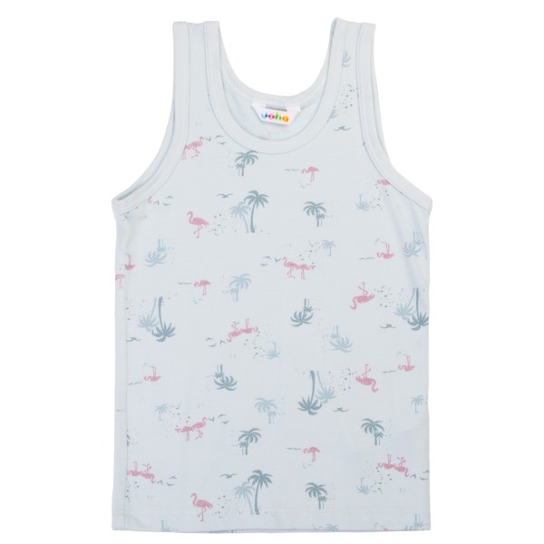 Joha - Girl's Undershirt - Top Gr 110 grau/weiß