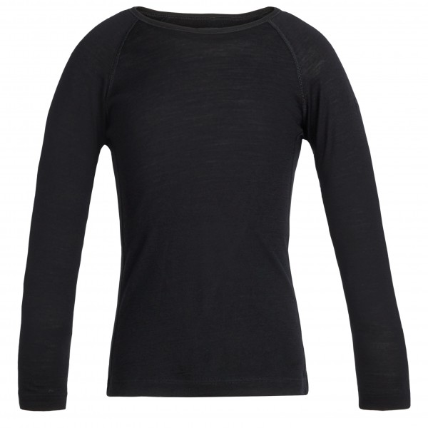 Icebreaker - Kids 200 Oasis L/S Crewe - Merinounterwäsche Gr 92 schwarz