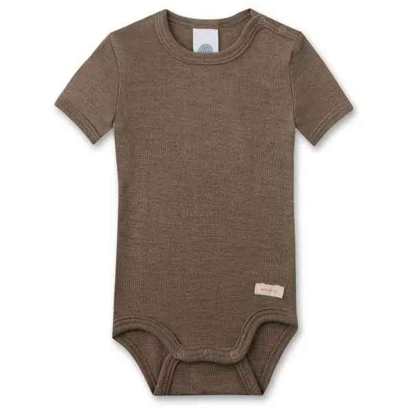 Sanetta - Kid's Wool Body S/S - Merinounterwäsche Gr 44/50 braun