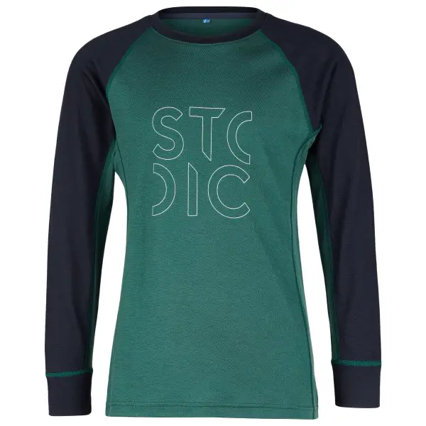Stoic - Kid's Merino180 BengtSt. L/S - Merinounterwäsche Gr 128 türkis/blau