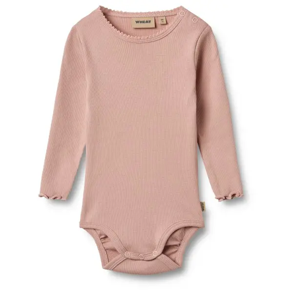 WHEAT - Kid's Rib Body L/S Regitze - Alltagsunterwäsche Gr 56 rosa