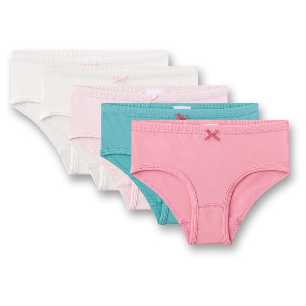 Sanetta - Kid's Set Hipslip 337222 5er Pack - Unterhose Gr 92 rosa/weiß