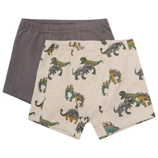 Minymo - Kid's Boxers AOP 2-Pack - Unterhose Gr 86 beige/grau