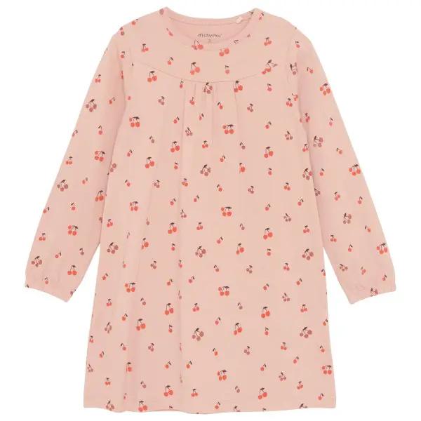 Minymo - Kid's Nightdress L/S AOP Gr 86 rosa