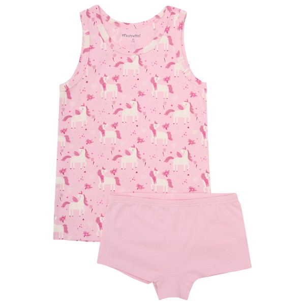 Minymo - Kid's Underwear Set AOP - Alltagsunterwäsche Gr 86 rosa