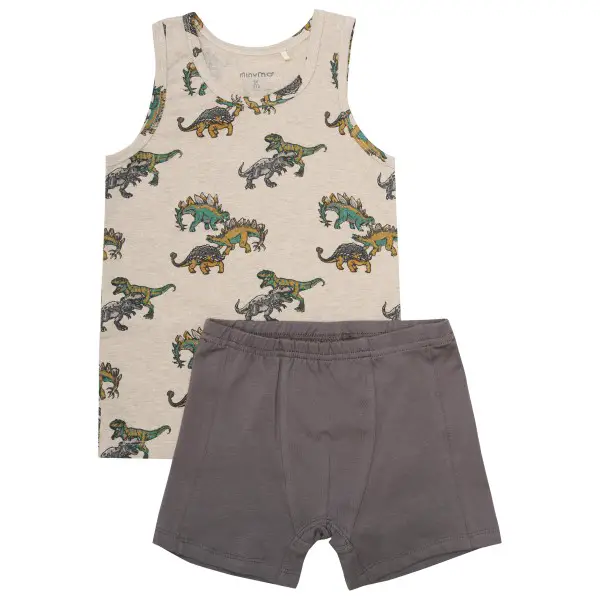 Minymo - Kid's Underwear Set AOP Boys - Alltagsunterwäsche Gr 86 grau