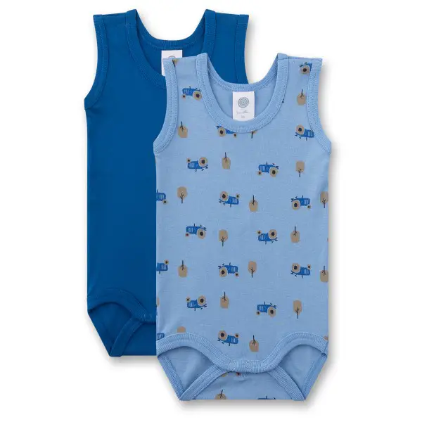 Sanetta - Boy's Doppelpack Body 0/0 - Alltagsunterwäsche Gr 80 blau