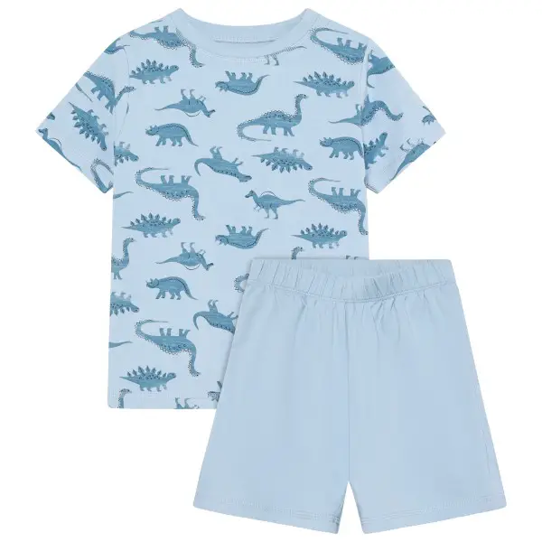 Minymo - Kid's Nightset S/S AOP - Alltagsunterwäsche Gr 86 blau