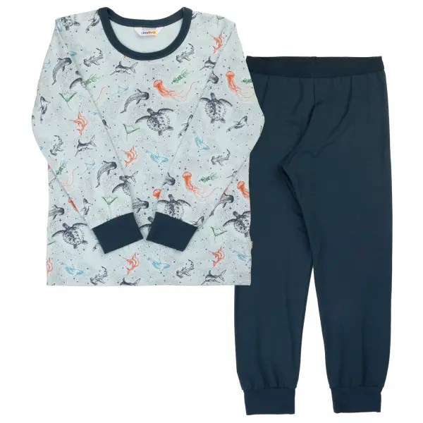 Joha - Boy's Pyjamas - Alltagsunterwäsche Gr 110 blau/grau