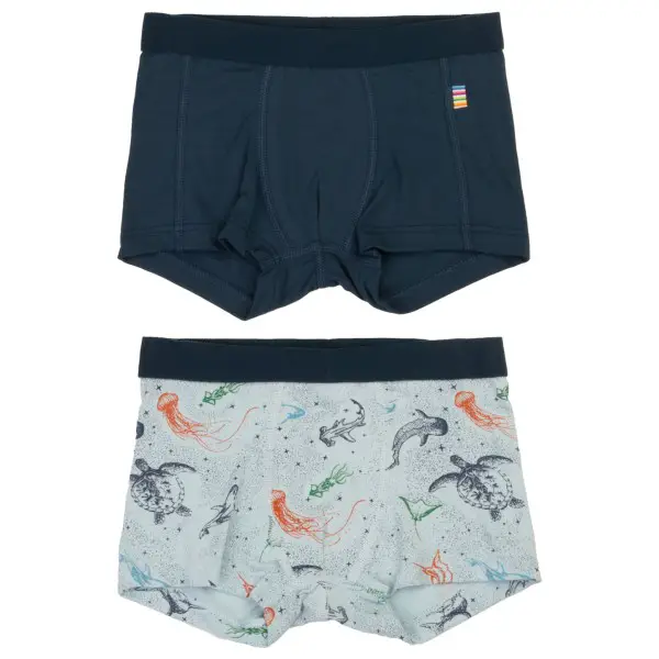 Joha - Kid's Boxershorts 2-Pack - Unterhose Gr 90 blau/grau