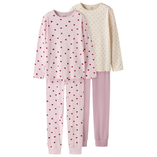 Name it - Kid's NKFNightset AOP 2-Pack - Alltagsunterwäsche Gr 86/92 rosa
