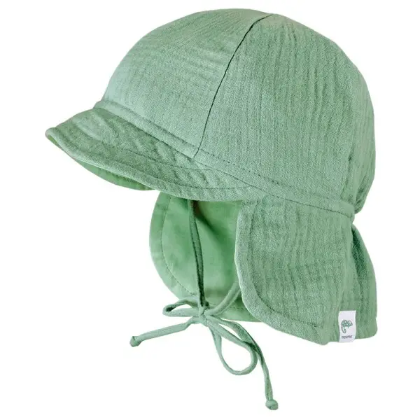 maximo - Kid's Mini Schildmütze Musselin - Cap Gr 49 cm türkis