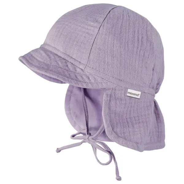 maximo - Kid's Mini Schildmütze Musselin - Cap Gr 47 cm lila/rosa