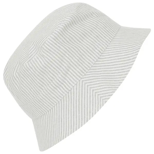 Huttelihut - Kid's Bucket Hat Woven Stripe - Hut Gr 48 cm - 0-12 Months grau