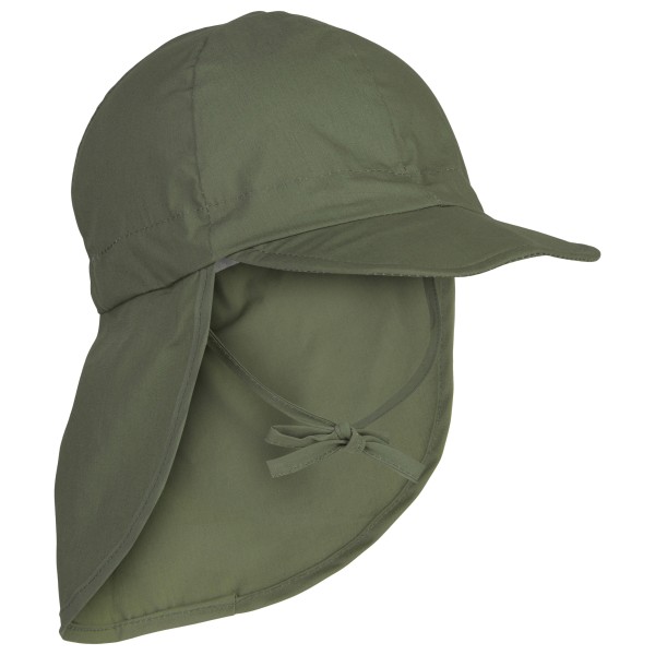 Mikk-Line - Kid's Summercap Long Neck Solid - Cap Gr 51 cm - 2-4 Years oliv