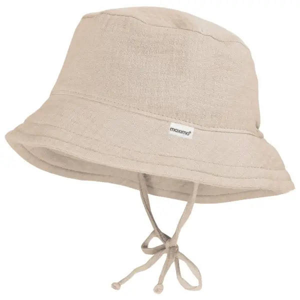 maximo - Kid's Mini Hut Band Musselin Futter - Hut Gr 45 cm beige