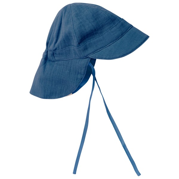 Huttelihut - Kid's Summer Hat Muslin - Hut Gr 44 cm - 3-6 Months blau