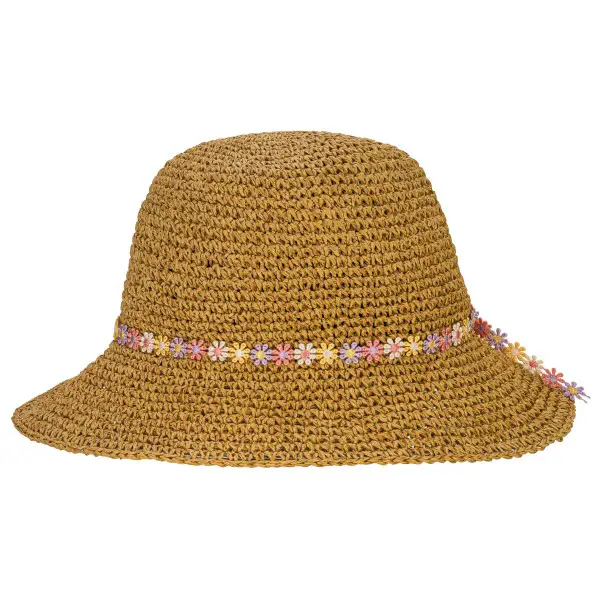 P.A.C. - Lilen Bucket Straw Hat - Hut Gr S/M braun