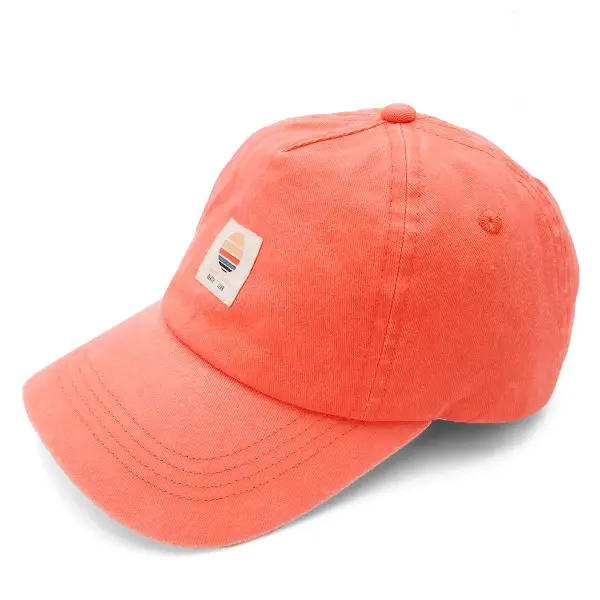 maximo - Girl's Cap Sonnenuntergang Waschoptik - Cap Gr 51-53 cm rot