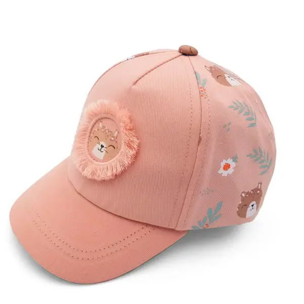maximo - Kid's Mini Girl-Cap Tiger Klettverschluss - Cap Gr 49-51 cm rosa