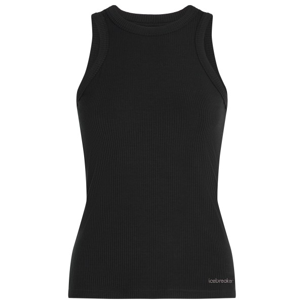 Icebreaker - Women's Merino Rib Lotus Tank - Tank Top Gr XS schwarz