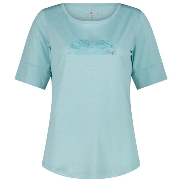 CMP - Women's Light Melange T-Shirt - Funktionsshirt Gr 40 blau/türkis