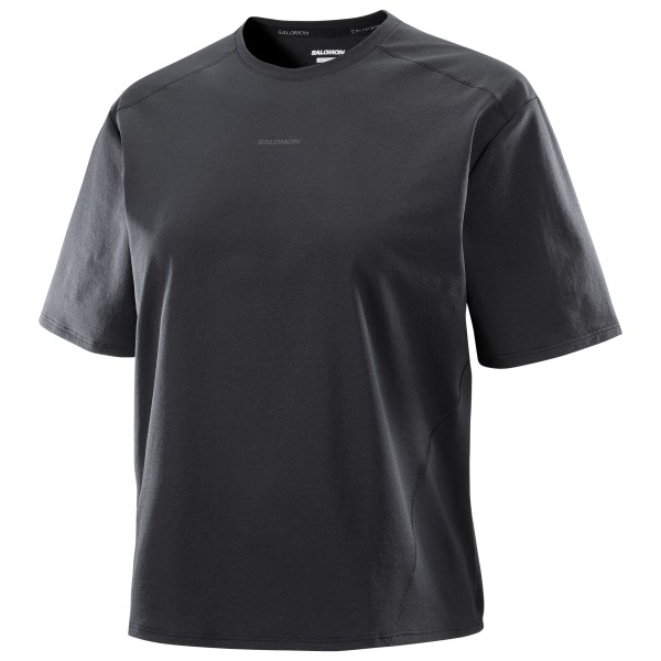 Salomon - Women's Trackline S/S Tee - Funktionsshirt Gr M grau/schwarz