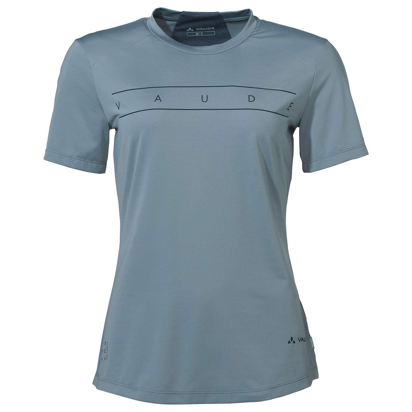 VAUDE Damen Qimsa Logo Bikeshirt, Größe 38, Radshirt, Radkleidung