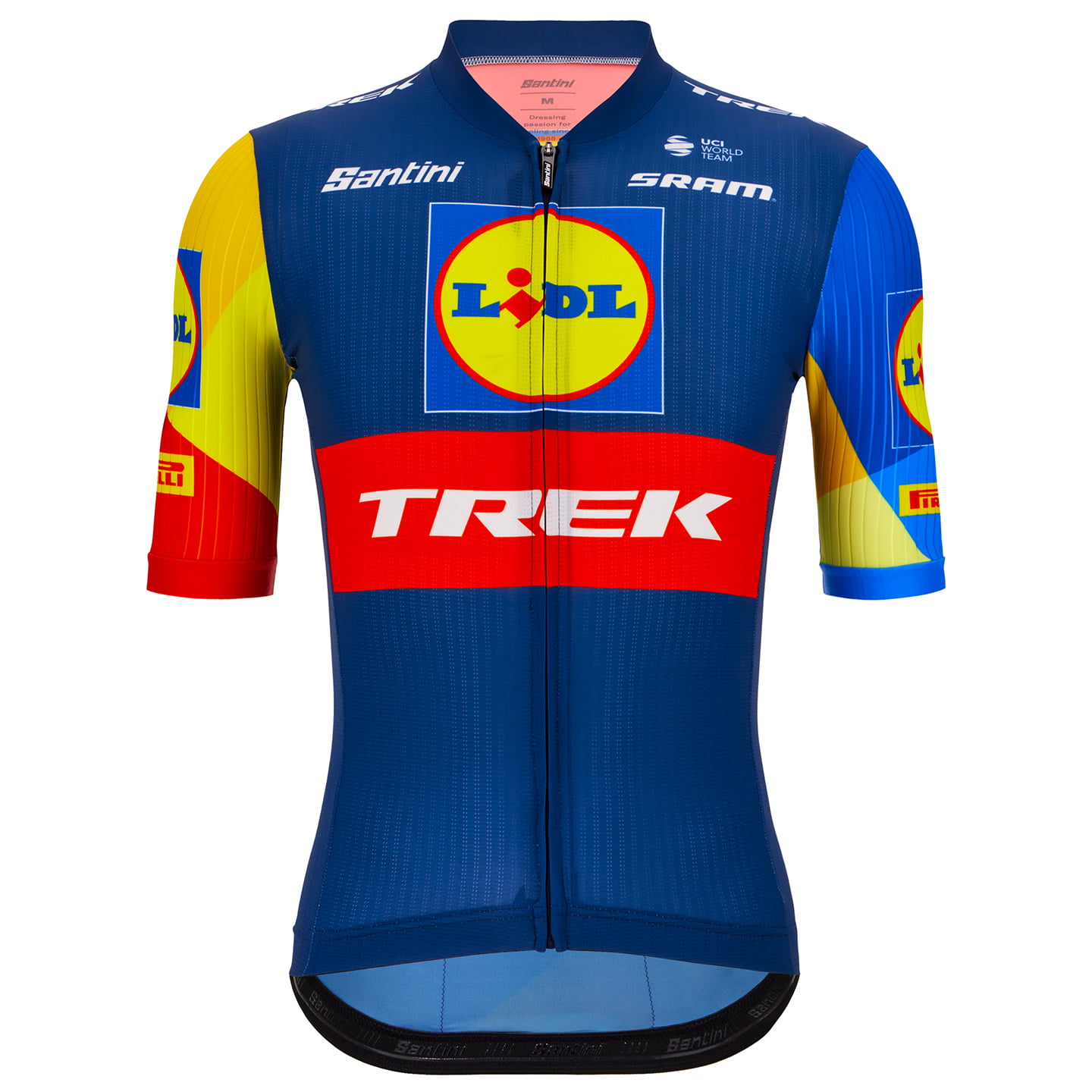 Lidl-Trek Team 2024 Kurzarmtrikot, für Herren, Größe XL, Rennradtrikot,