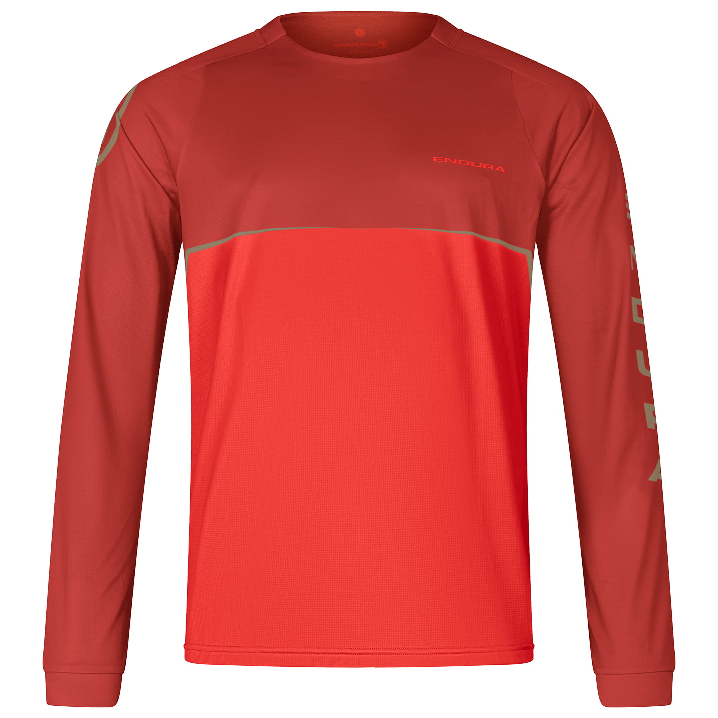 ENDURA Langarm-Core Printed Bikeshirt, für Herren, Größe 2XL