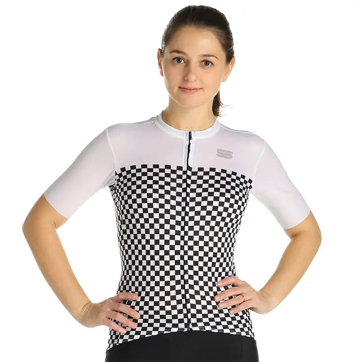 SPORTFUL Damentrikot Checkmate, Größe M, Fahrradtrikot, Radbekleidung