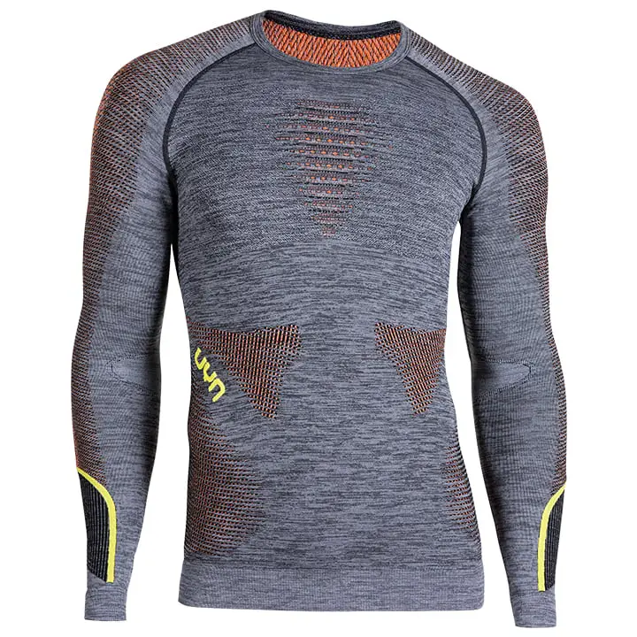 UYN Langarm-Ambityon Melange Radunterhemd, für Herren, Größe 2XL
