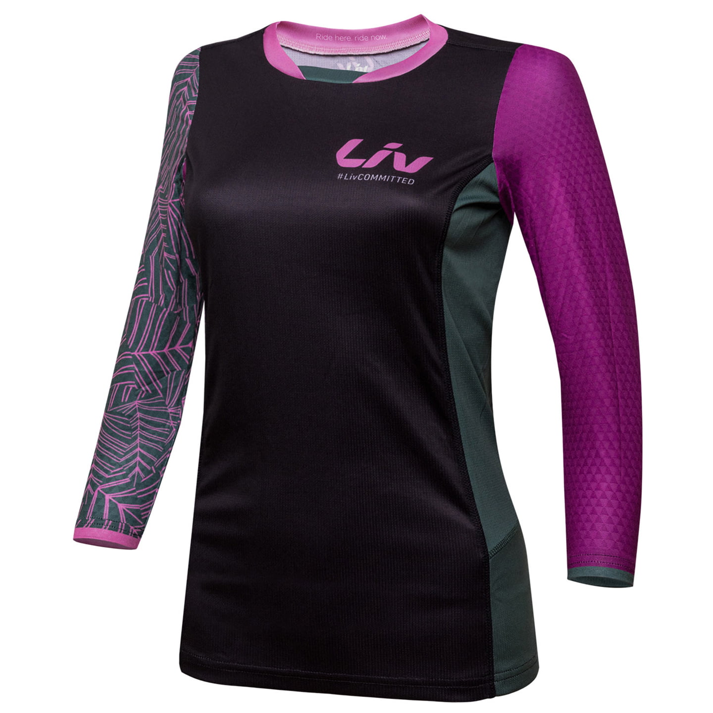 LIV Damen Langarm-Wilder Bikeshirt, Größe L