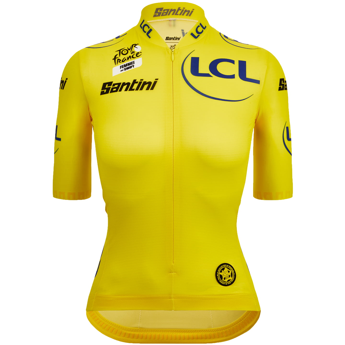 TOUR DE FRANCE Race Femme avec Zwift 2024 Damentrikot, Größe L