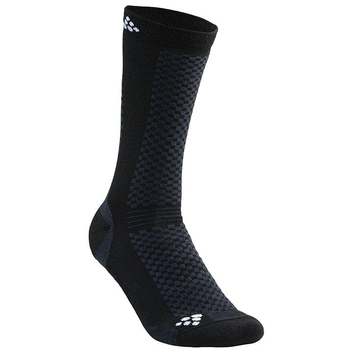 CRAFT Warm Mid 2er Pack Winterradsocken, für Herren, Größe XL, Radlersocken,