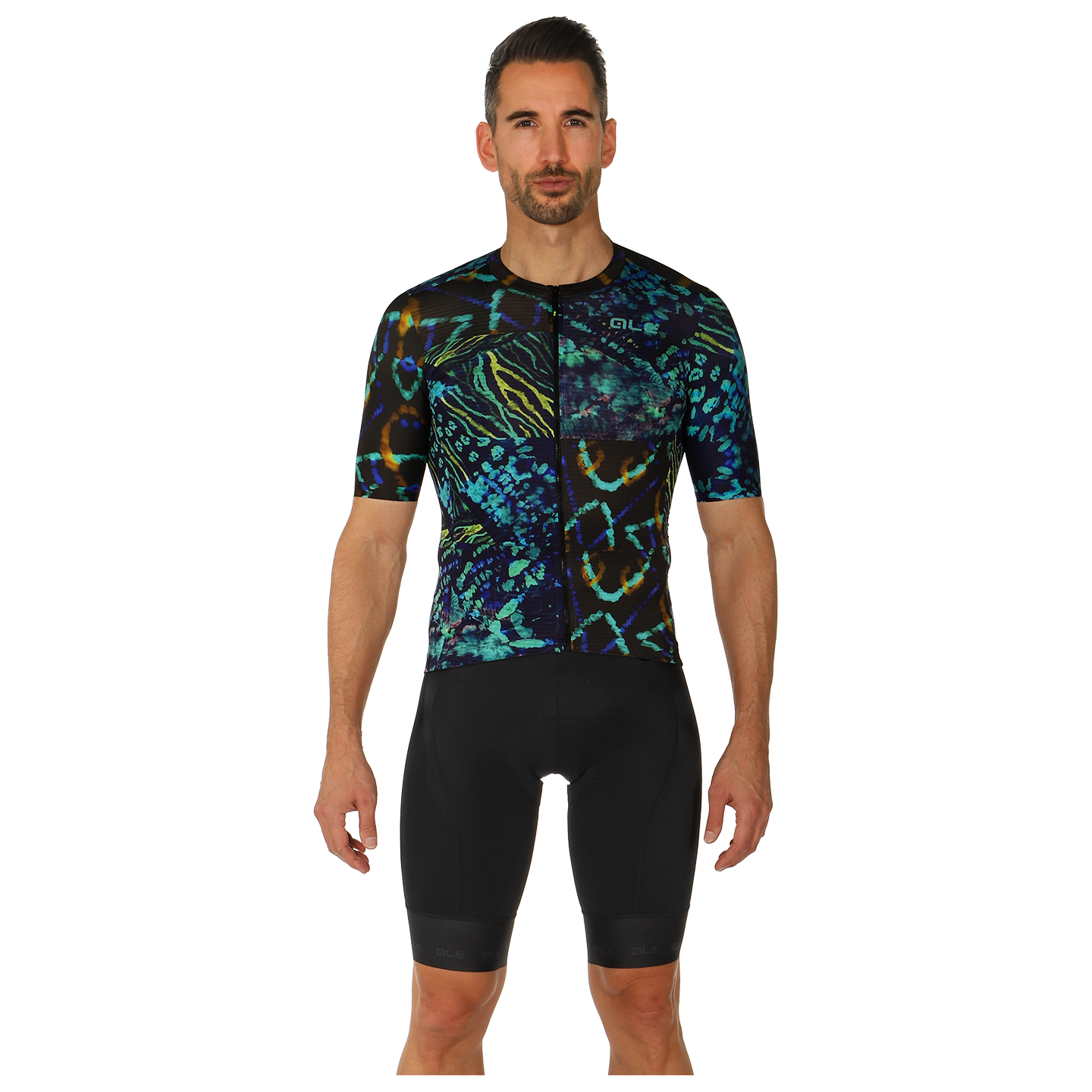 Set (Radtrikot + Radhose) ALÉ Caraibi Set (2 Teile), für Herren