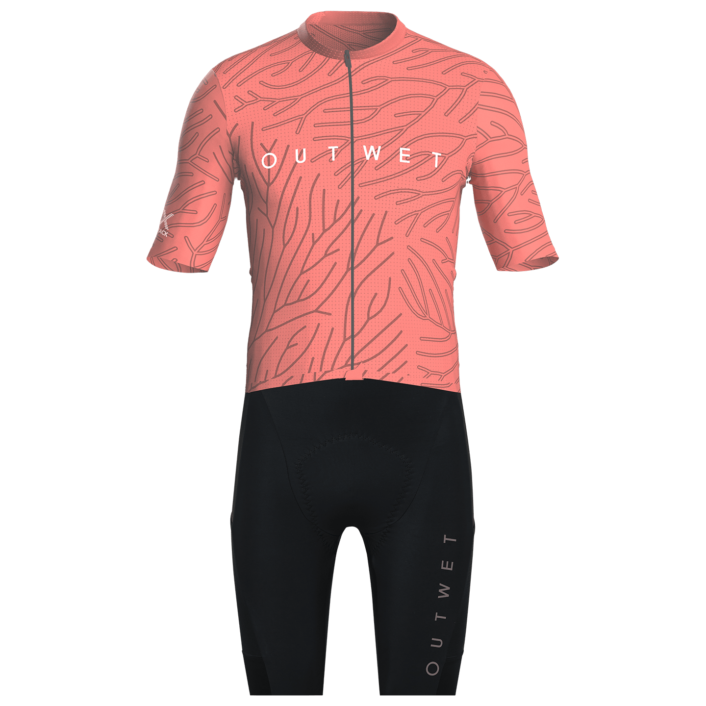 OUTWET Set (Radtrikot + Radhose) X-Track Rooted Set (2 Teile), für Herren
