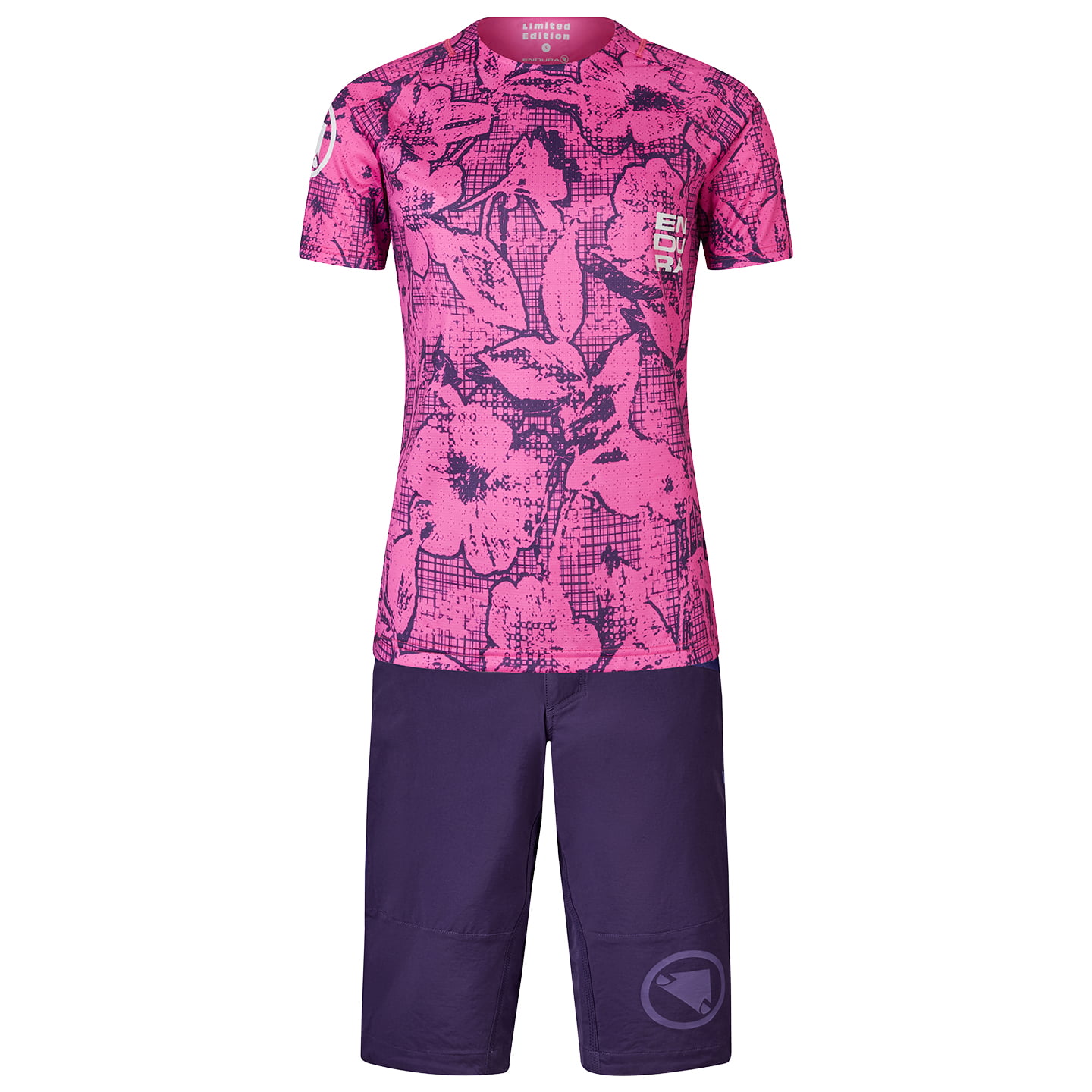 Damen-Set (Radtrikot + Radhose) ENDURA Grid Floral LTD Printed Damen-Set (2