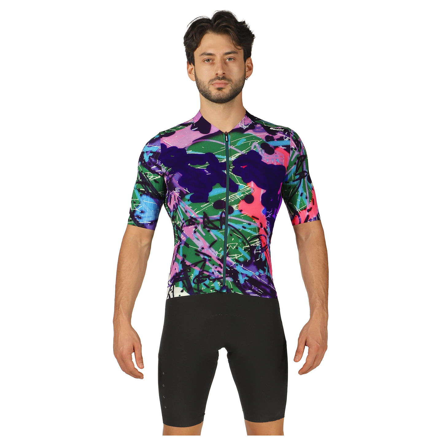 Set (Radtrikot + Radhose) SANTINI Redux Loud Set (2 Teile), für Herren