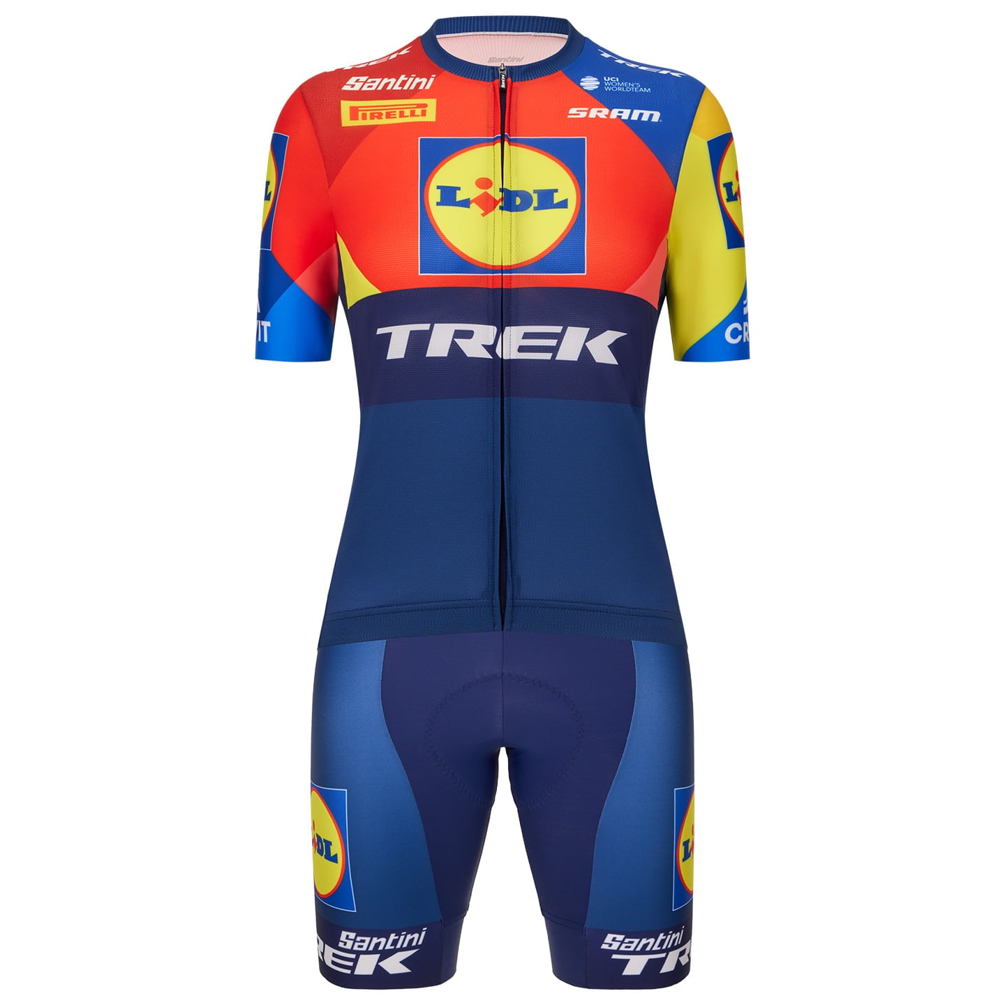 Damen-Set (Radtrikot + Radhose) Lidl-Trek 2025 Damen-Set (2 Teile)